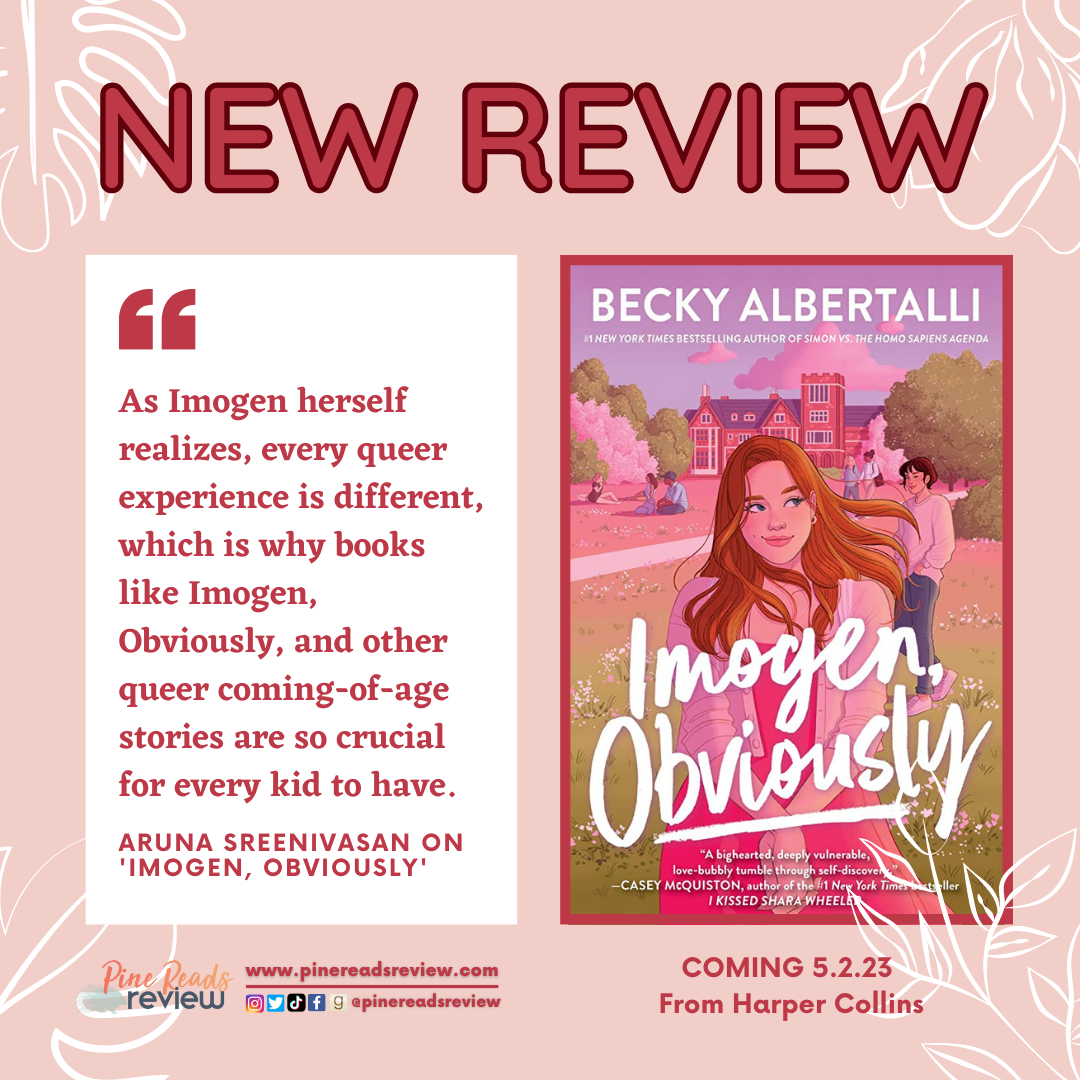 Imogen Obviously Becky Albertalli Pine Reads Review